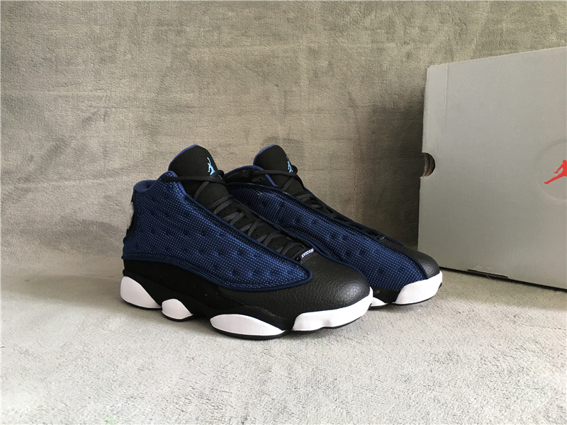 2022 Air Jordan 13 Navy Blue Black White Shoes